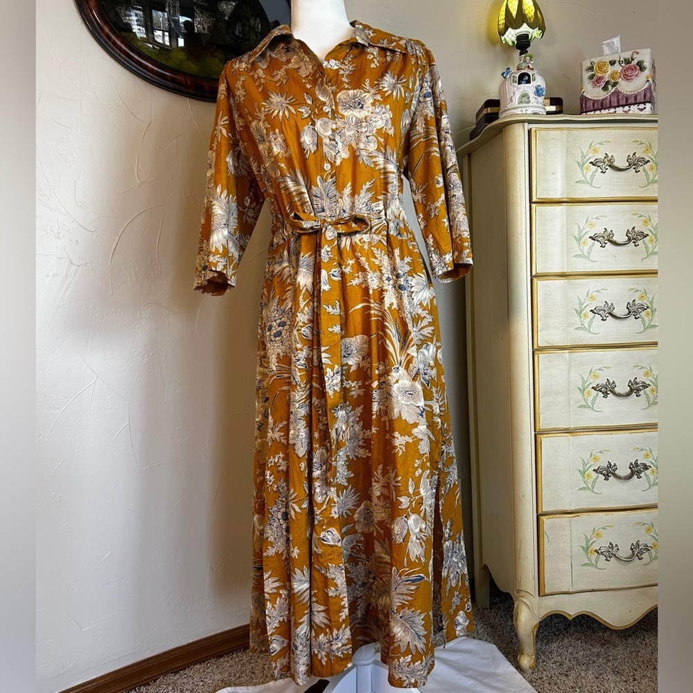 Floral Button-Up Dress - Picture 9 of 9